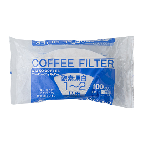 コーヒーフィルター酸素漂白1～2杯用(100枚入)