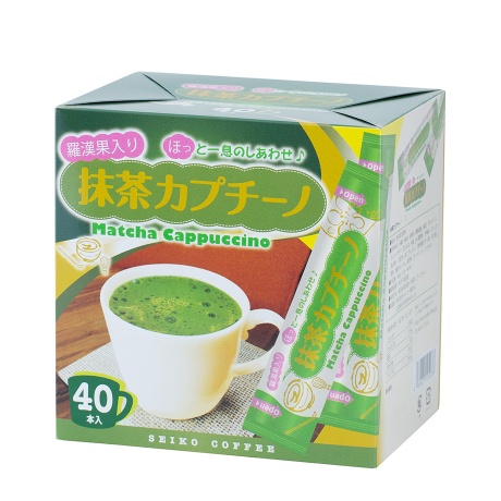 Matcha Cappuccino with Rakanka 40P｜Seiko coffee